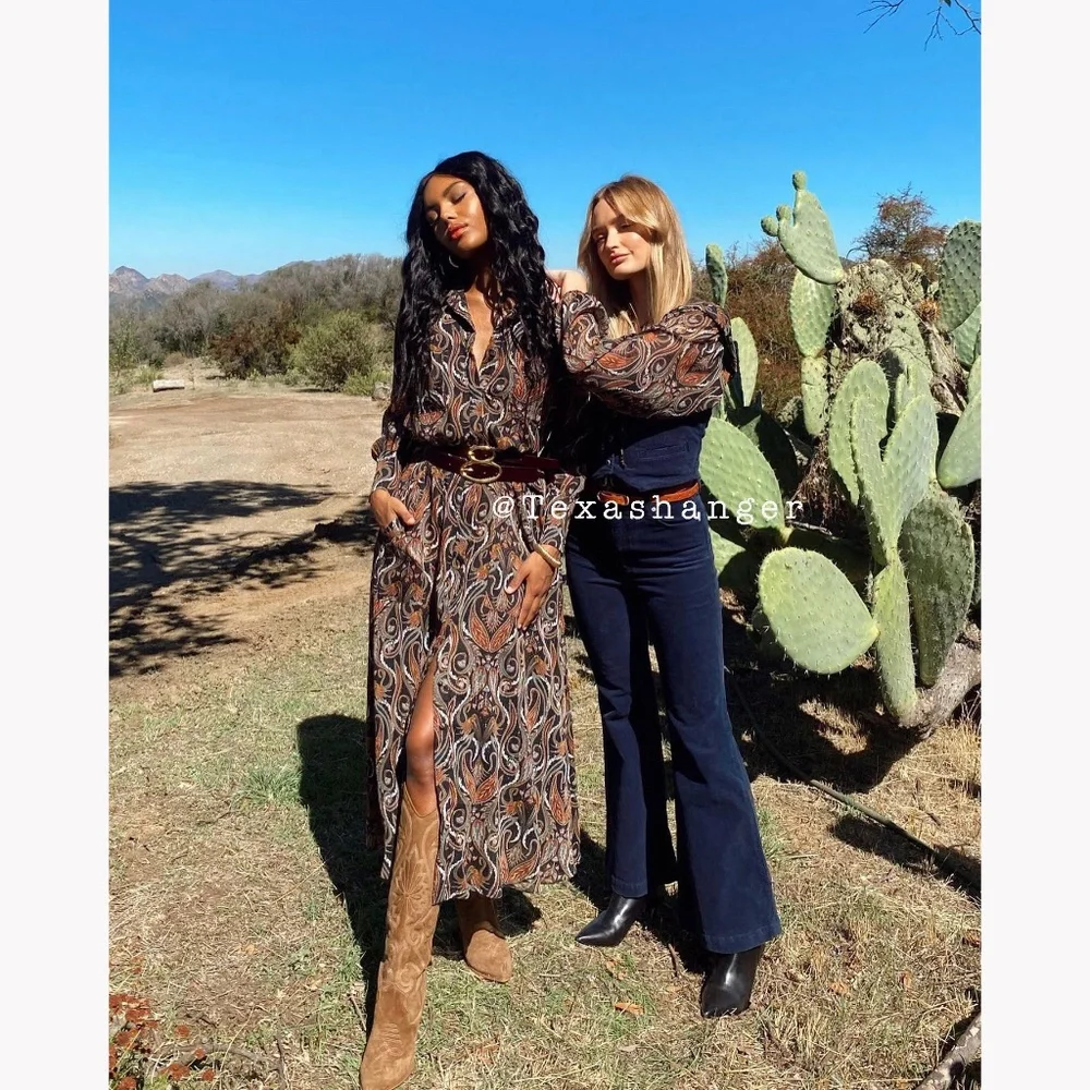 NWT MISA LA Ines Dress S Small Spartina Paisley - Picture 3 of 12